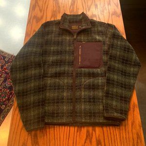 Double RL - Plaid Fleece Jacket in Green Plaid